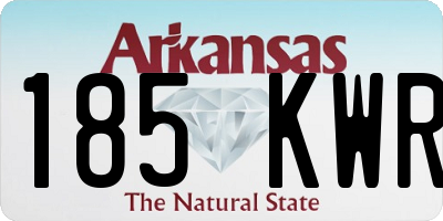 AR license plate 185KWR