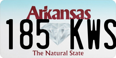 AR license plate 185KWS