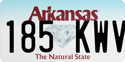 AR license plate 185KWV