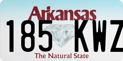 AR license plate 185KWZ