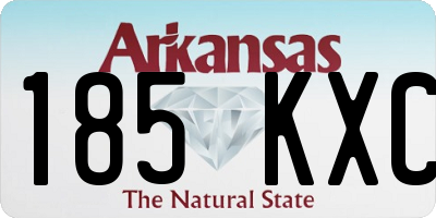 AR license plate 185KXC