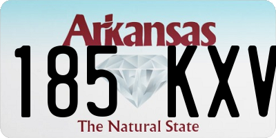 AR license plate 185KXV