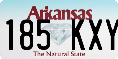 AR license plate 185KXY