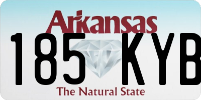 AR license plate 185KYB