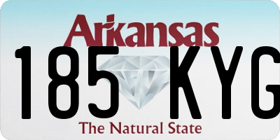 AR license plate 185KYG