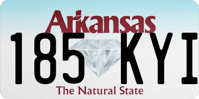 AR license plate 185KYI