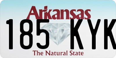 AR license plate 185KYK