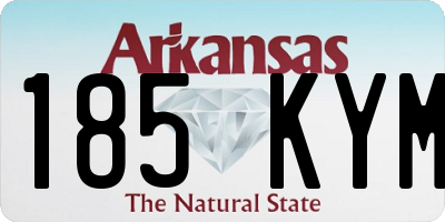 AR license plate 185KYM
