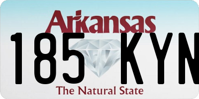 AR license plate 185KYN