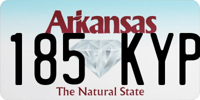 AR license plate 185KYP