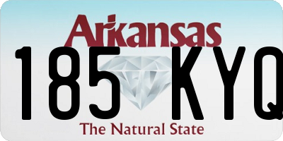 AR license plate 185KYQ