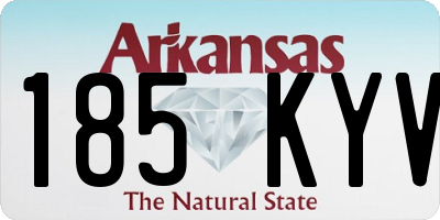 AR license plate 185KYV