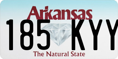 AR license plate 185KYY