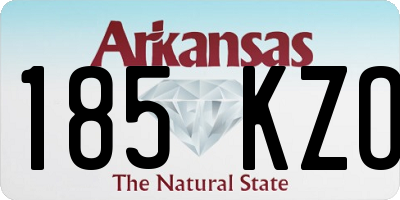 AR license plate 185KZO