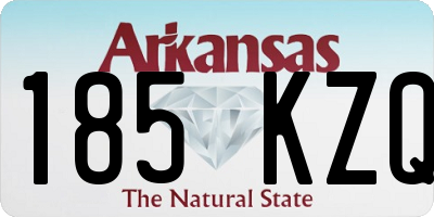 AR license plate 185KZQ