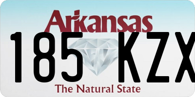 AR license plate 185KZX