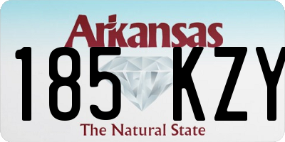 AR license plate 185KZY