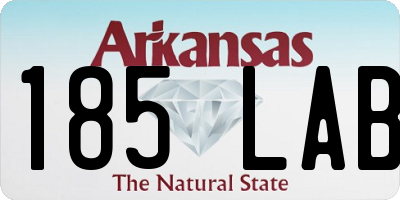 AR license plate 185LAB