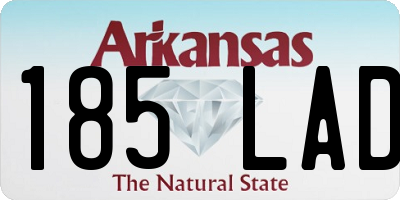 AR license plate 185LAD