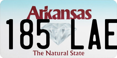 AR license plate 185LAE