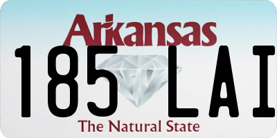 AR license plate 185LAI