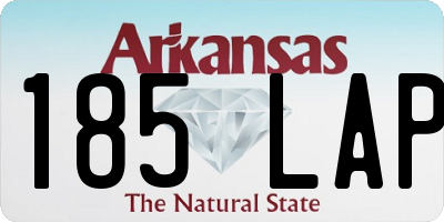 AR license plate 185LAP