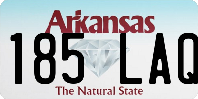AR license plate 185LAQ