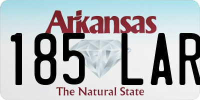 AR license plate 185LAR