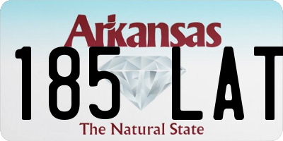AR license plate 185LAT