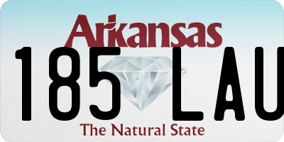 AR license plate 185LAU