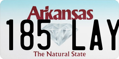 AR license plate 185LAY