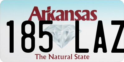 AR license plate 185LAZ