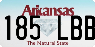 AR license plate 185LBB