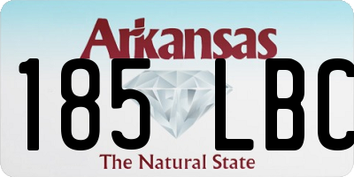 AR license plate 185LBC