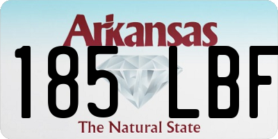 AR license plate 185LBF