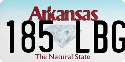 AR license plate 185LBG