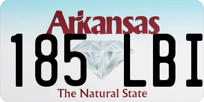 AR license plate 185LBI