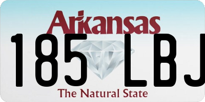 AR license plate 185LBJ