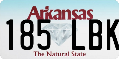 AR license plate 185LBK