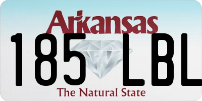 AR license plate 185LBL