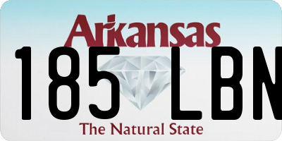AR license plate 185LBN