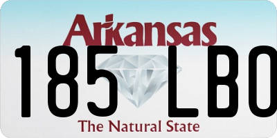 AR license plate 185LBO