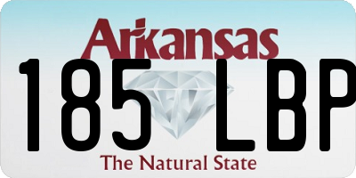 AR license plate 185LBP