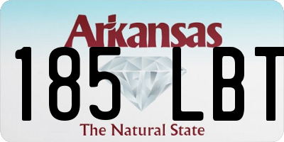 AR license plate 185LBT