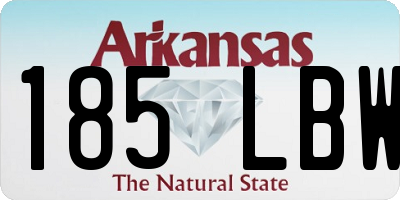 AR license plate 185LBW