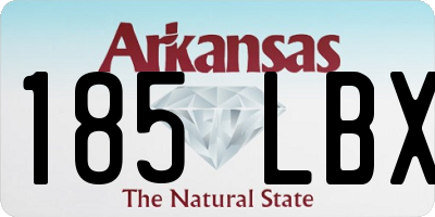 AR license plate 185LBX