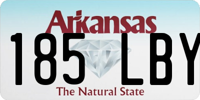 AR license plate 185LBY
