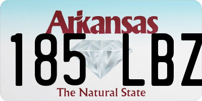 AR license plate 185LBZ