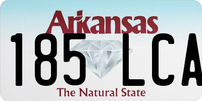 AR license plate 185LCA