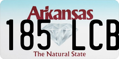 AR license plate 185LCB